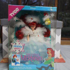 Vintage 1991 Disney's Little Mermaid Ariel Holiday Edition Tyco 1811 NRFB